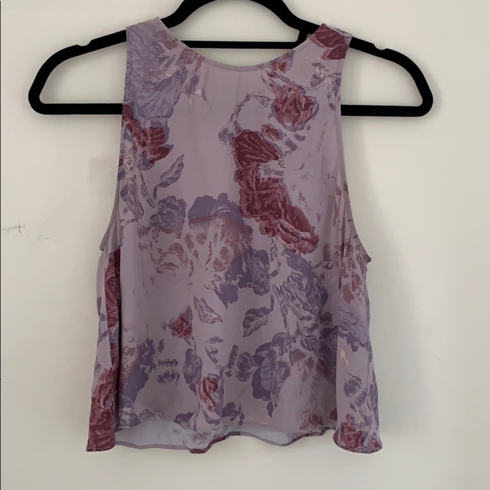 Wilfred Floral Sleeveless Crop Top